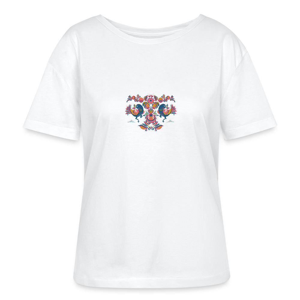 Stanley/Stella Relaxed vrouwen bio-T-shirt met ronde hals SERENA - wit