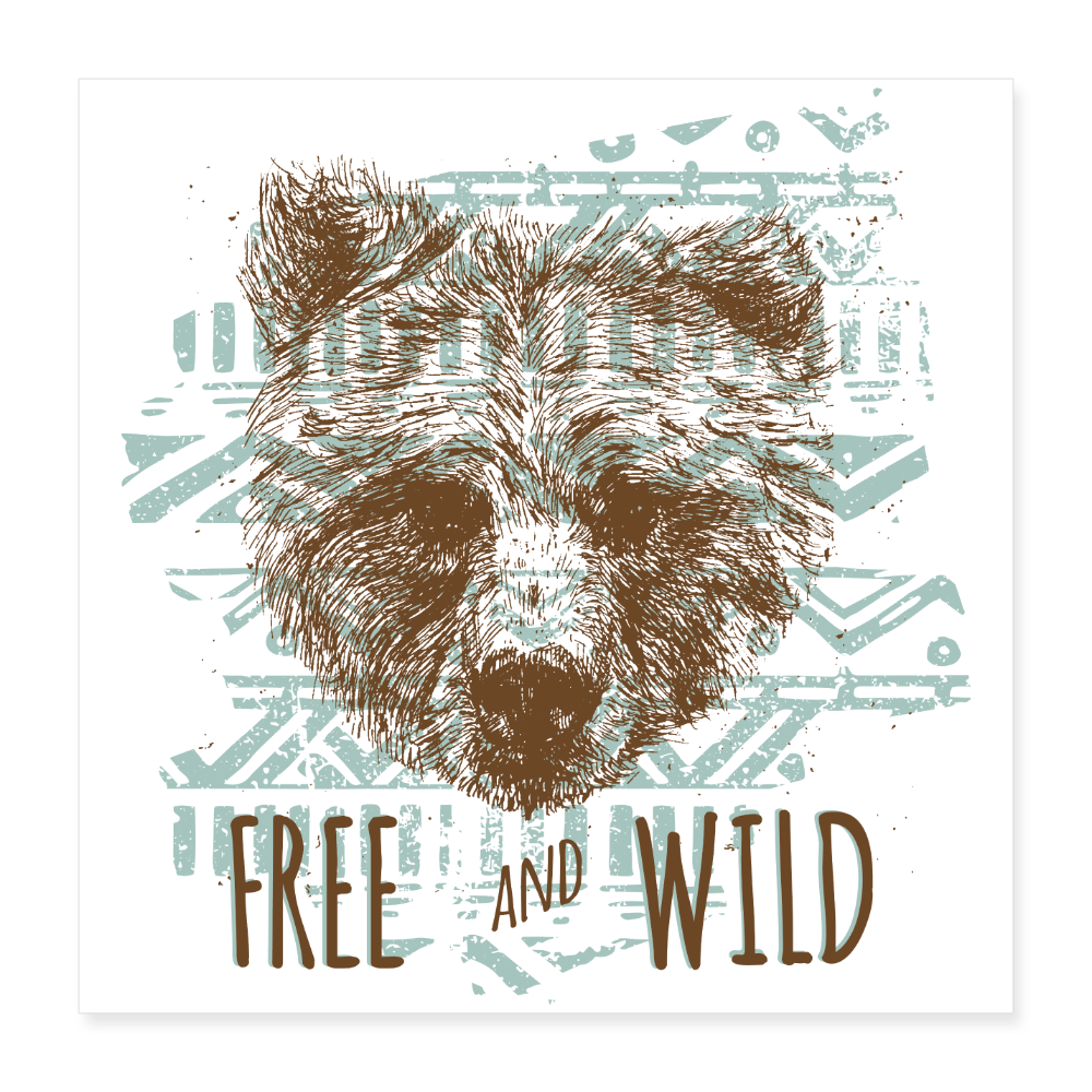 Poster 40x40 cm - wit