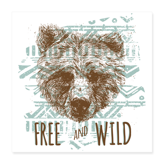 Poster 40x40 cm - wit