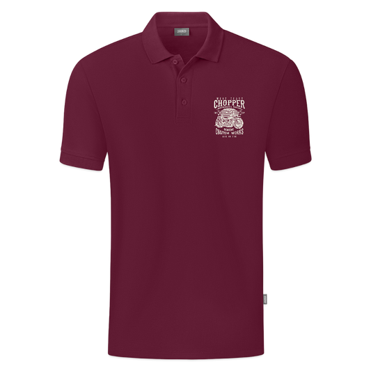 JAKO Teenager polo Organic - wijnrood