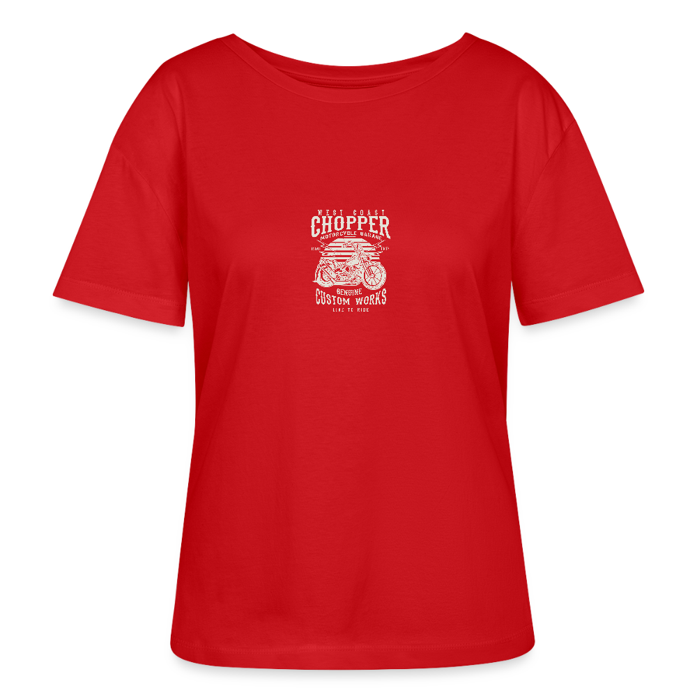 Stanley/Stella Relaxed vrouwen bio-T-shirt met ronde hals SERENA - rood