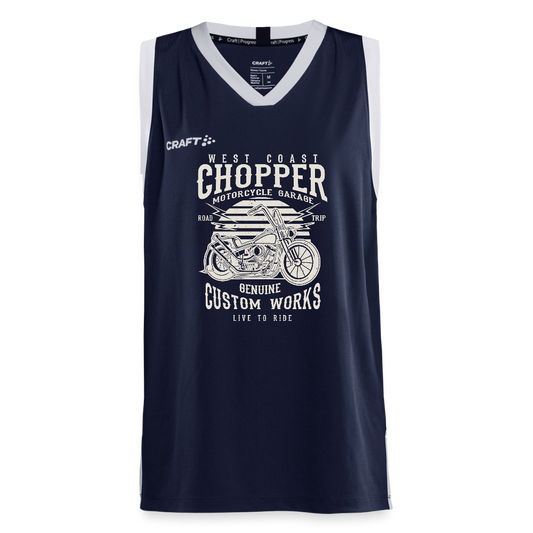 CRAFT Progress kinder-basketbalshirt - navy