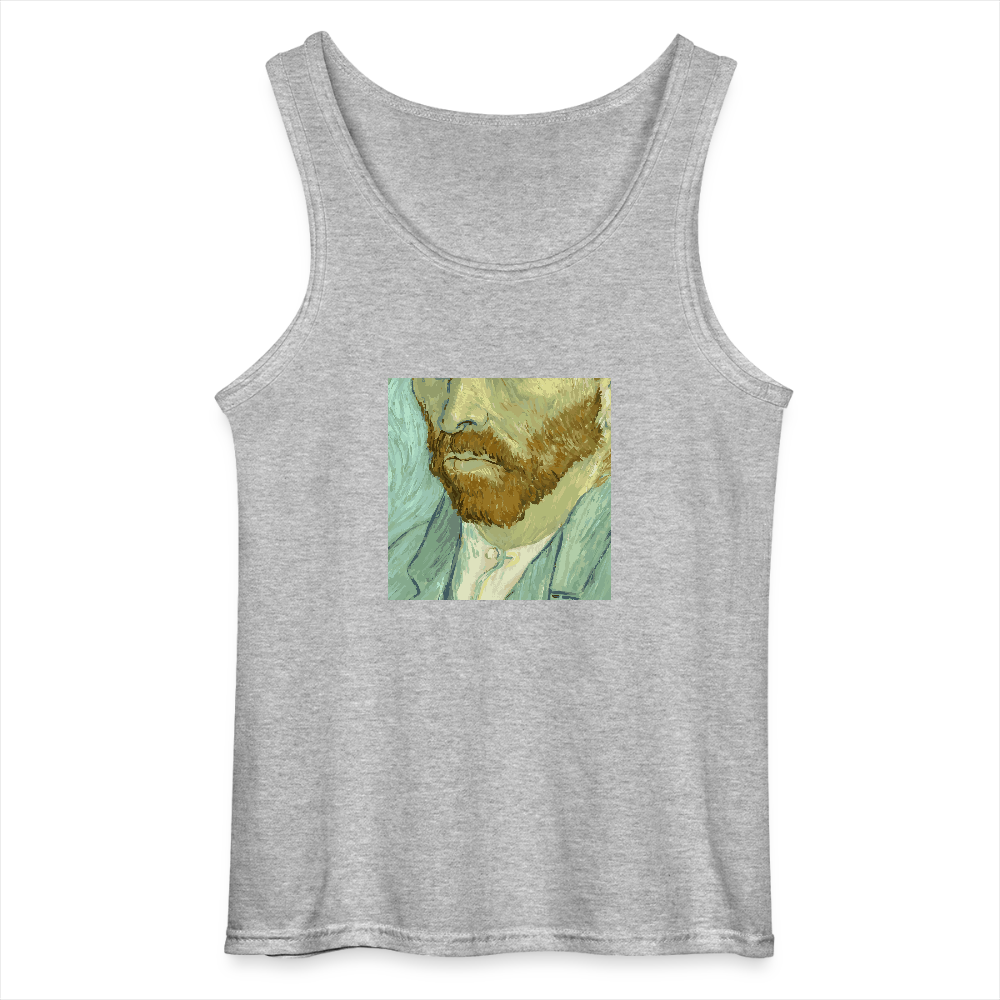 Gildan mannen tanktop - grijs gemêleerd