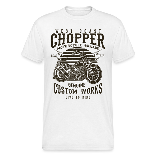 Mannen Gildan Heavy T-shirt - wit