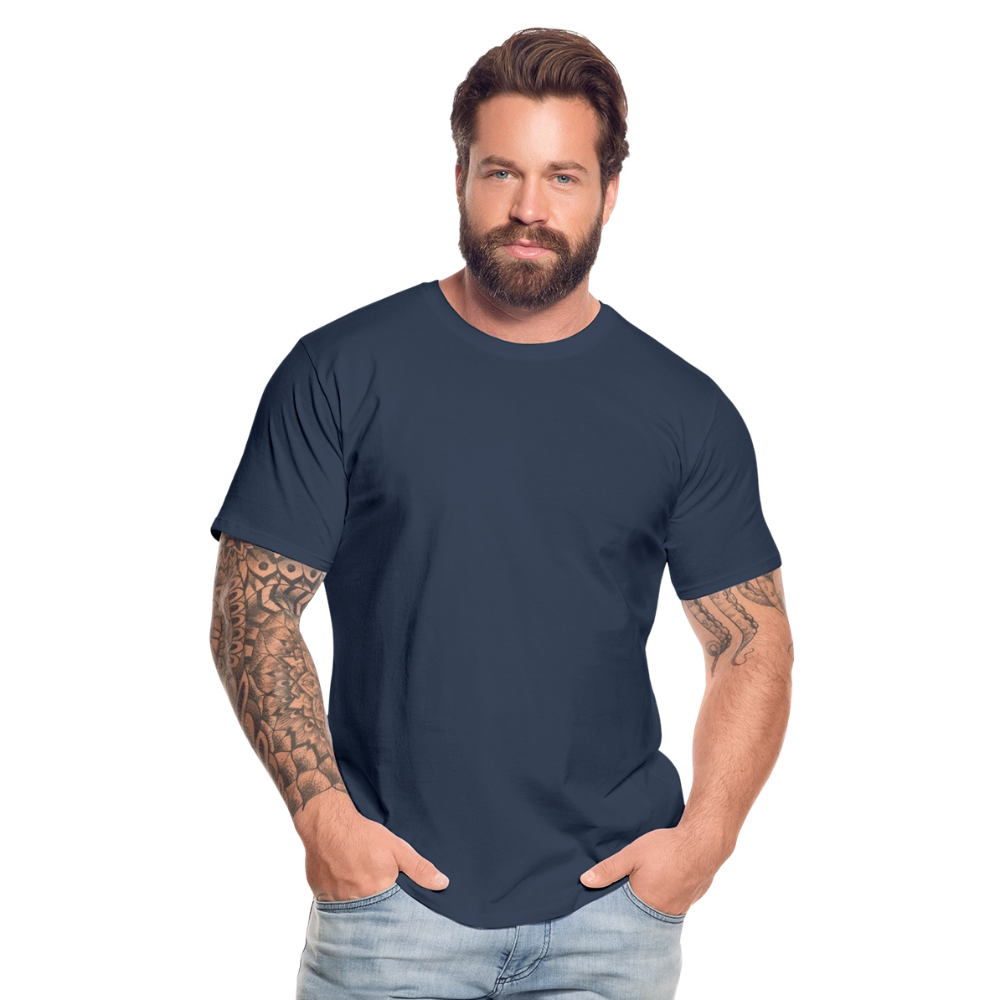 Mannen premium biologisch T-shirt - navy