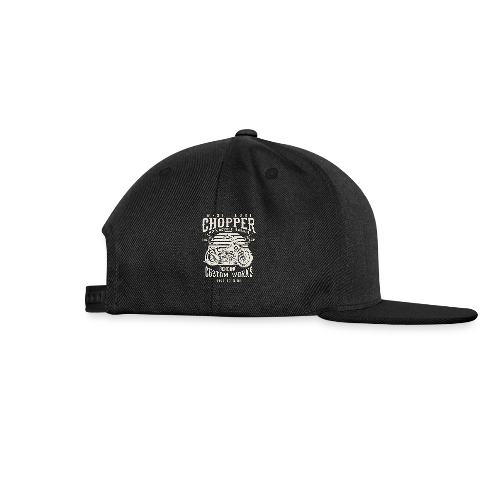 Snapback cap - zwart/zwart
