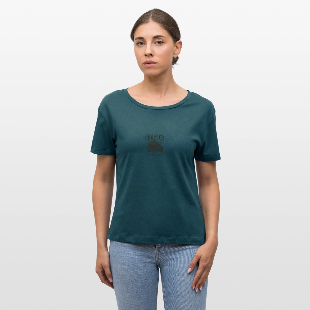 Stanley/Stella Relaxed vrouwen bio-T-shirt met ronde hals SERENA - donker petrol