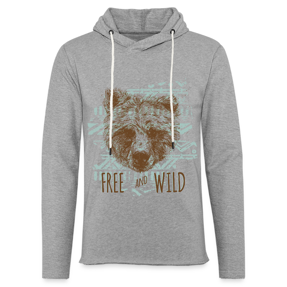 Lichte hoodie unisex - grijs gemêleerd
