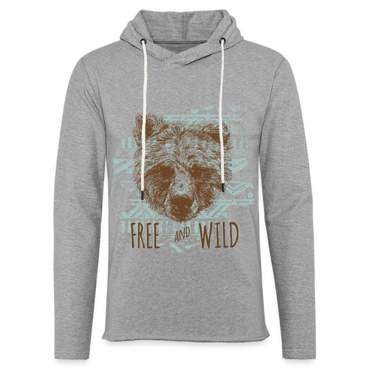 Lichte hoodie unisex - grijs gemêleerd