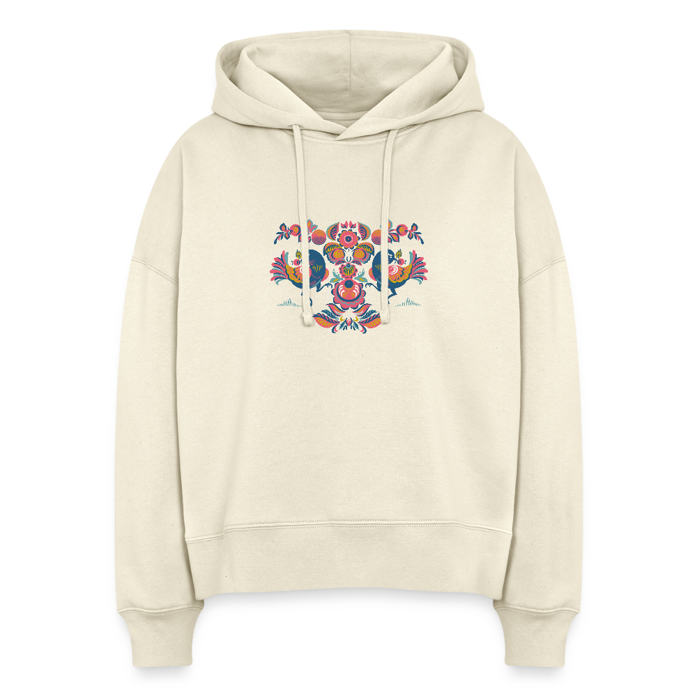 Stanley/Stella Vrouwen boxy bio hoodie Nora - witgrijs