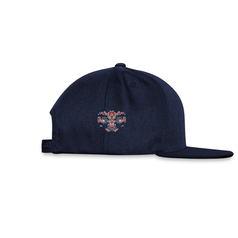 Snapback cap - navy/navy