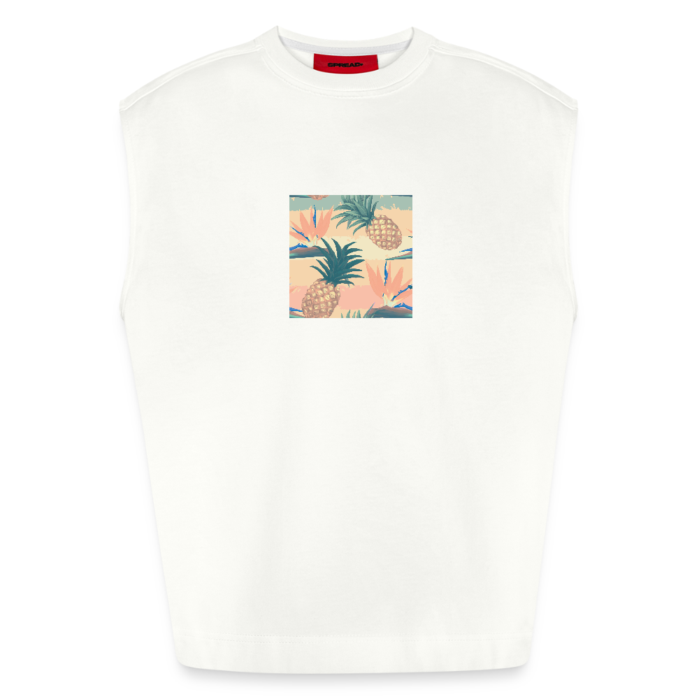 Heavyweight oversized organic tanktop made in EU Unisex - OFF WHITE