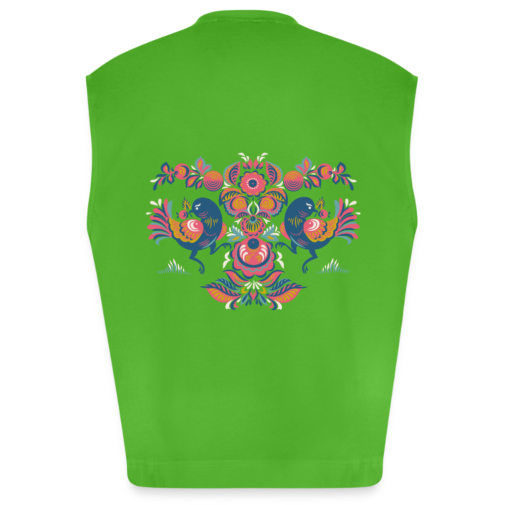 Heavyweight oversized organic tanktop made in EU Unisex - Apple Neon