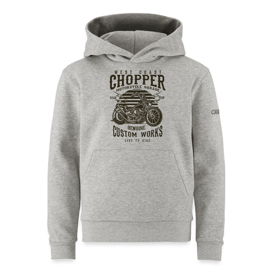 CRAFT Community 2.0 tieners hoodie - grijs gemêleerd