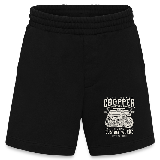 Heavyweight organic shorts made in EU - SOLID BLACK
