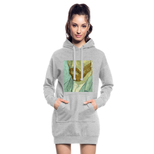 Hoodiejurk - grijs gemêleerd