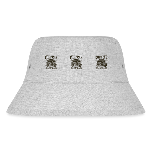 Stanley/Stella gerecyclede bucket hat - grijs gemêleerd