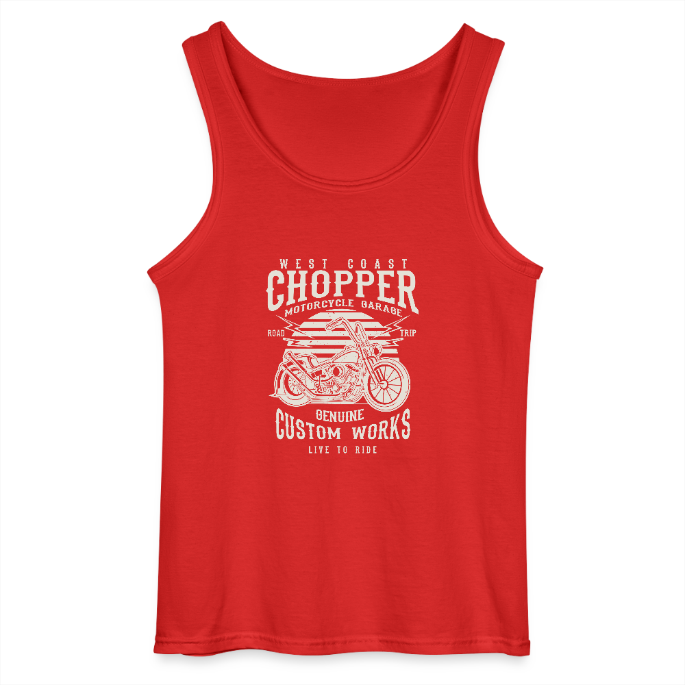 Gildan mannen tanktop - rood