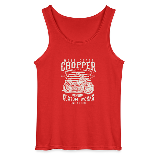 Gildan mannen tanktop - rood