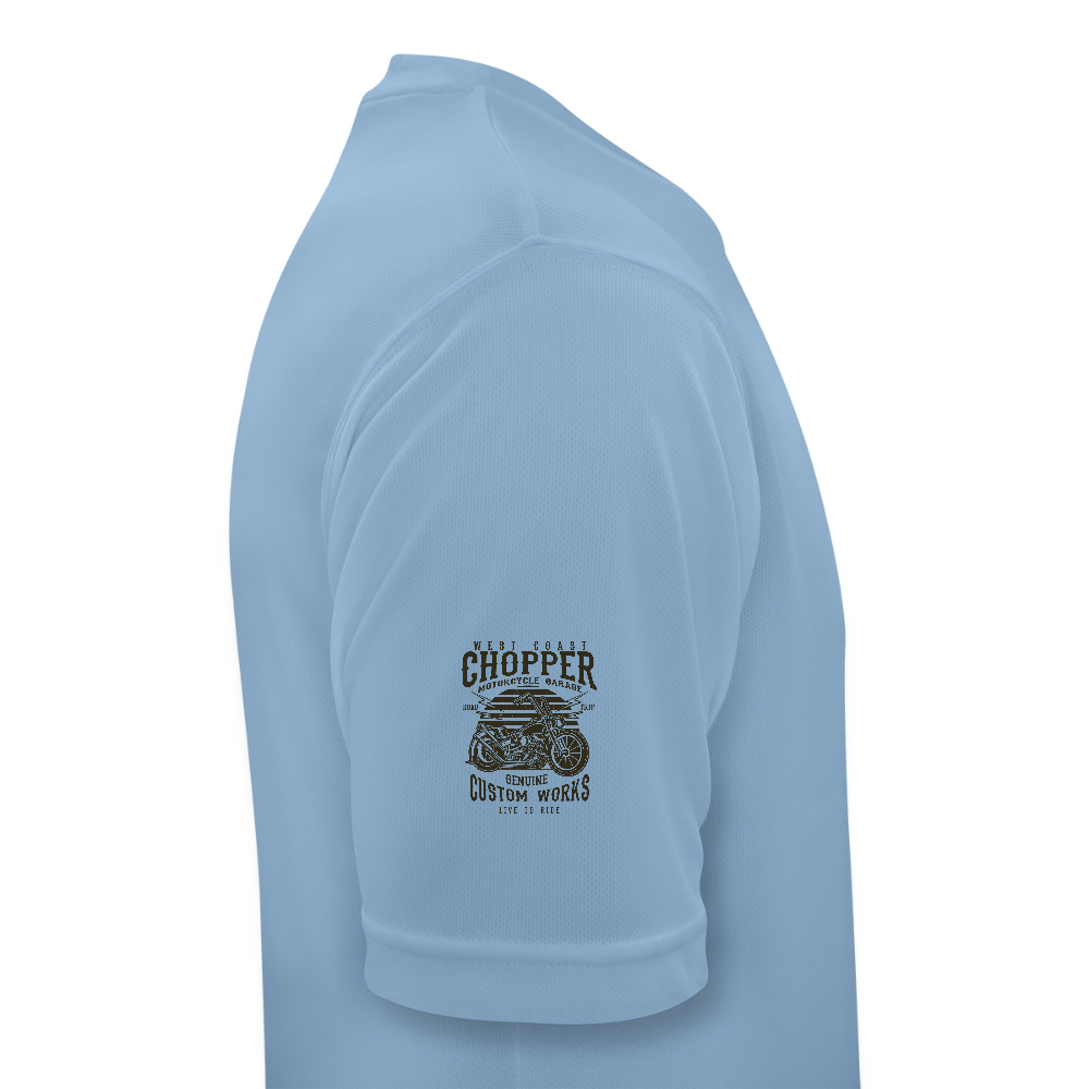 Mannen T-shirt ademend actief - hemelsblauw