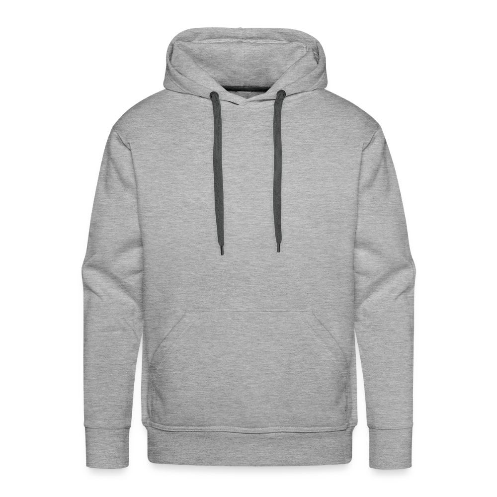 Mannen Premium hoodie - grijs gemêleerd