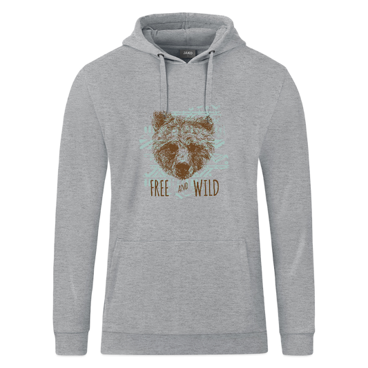 JAKO Hoodie Organic - grijs gemêleerd