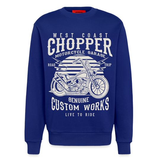 Organic relaxed crewneck made in EU - Iconic Blue