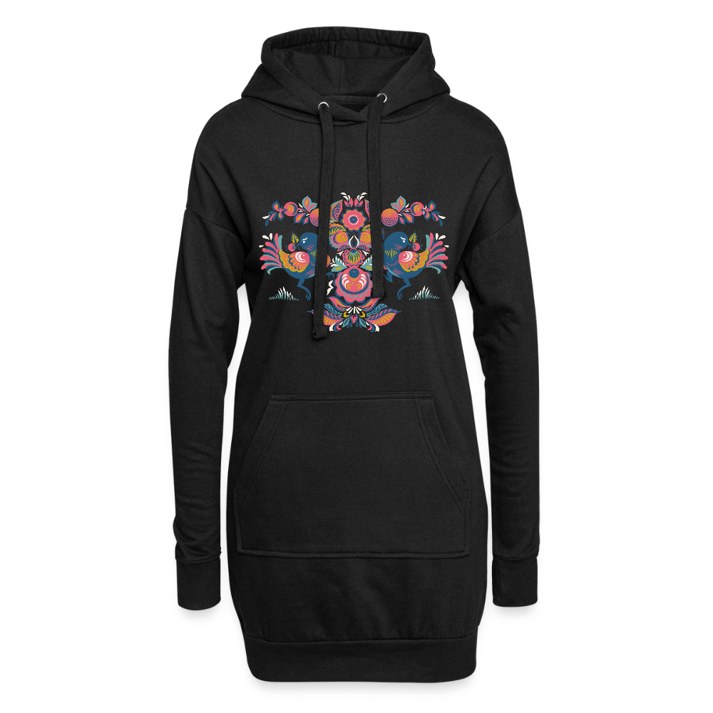 Hoodiejurk - zwart