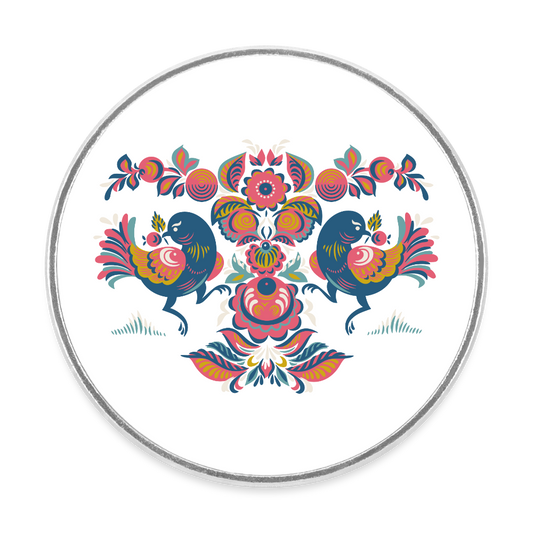 Ronde koelkastmagneet - wit