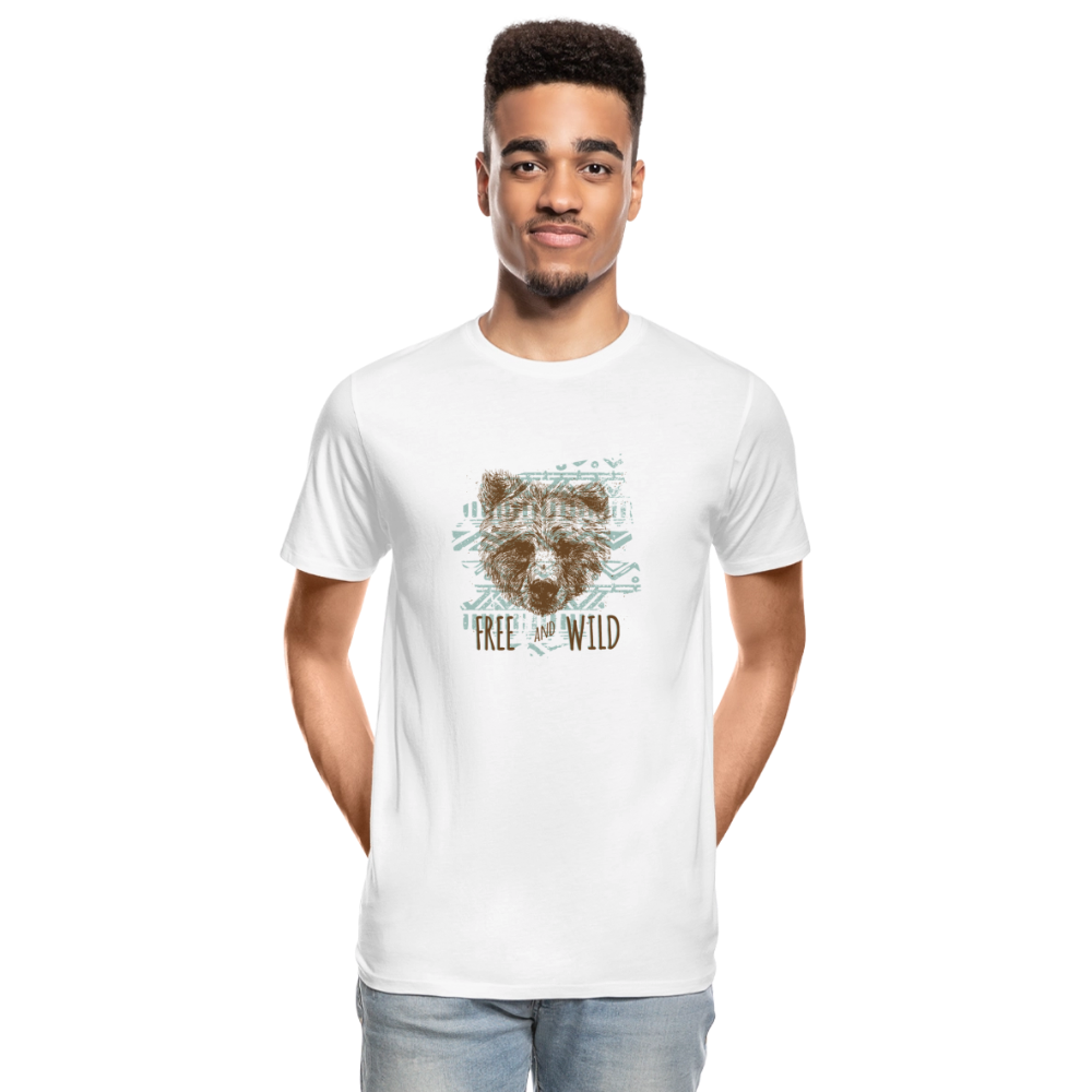 Mannen premium biologisch T-shirt - wit