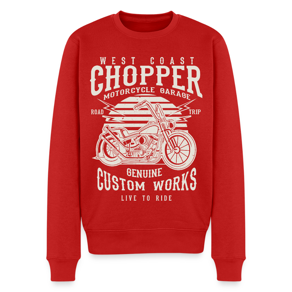 Mannen premium sweater - rood
