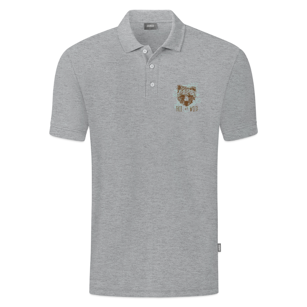 JAKO Teenager polo Organic - grijs gemêleerd