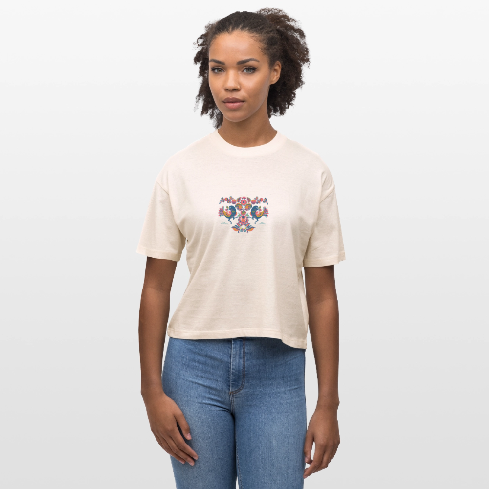Stanley/Stella Vrouwen Boxy bio-T-shirt Nova - witgrijs