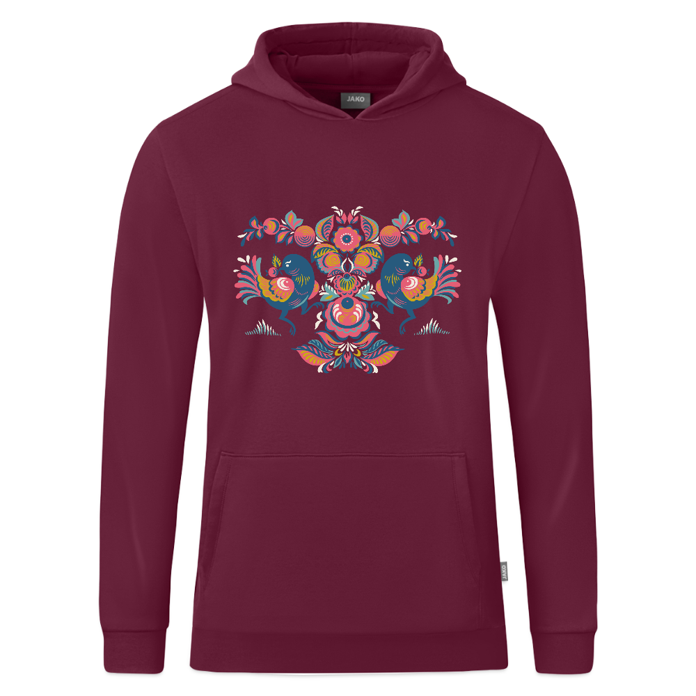 JAKO Teenager hoodie Organic - wijnrood
