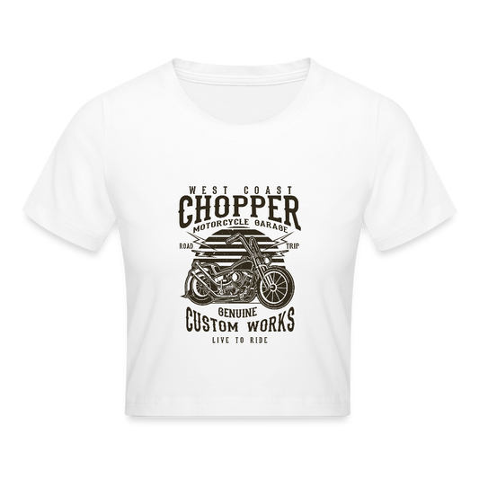 Cropped T-Shirt - wit