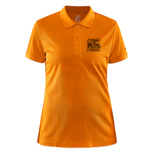 CRAFT Core Unify damespolo - lichtoranje gemêleerd