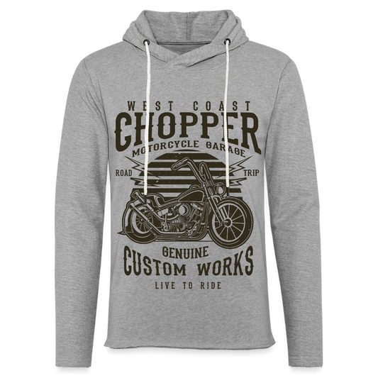 Lichte hoodie unisex - grijs gemêleerd