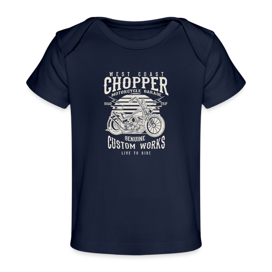 Baby bio-T-shirt - dark navy