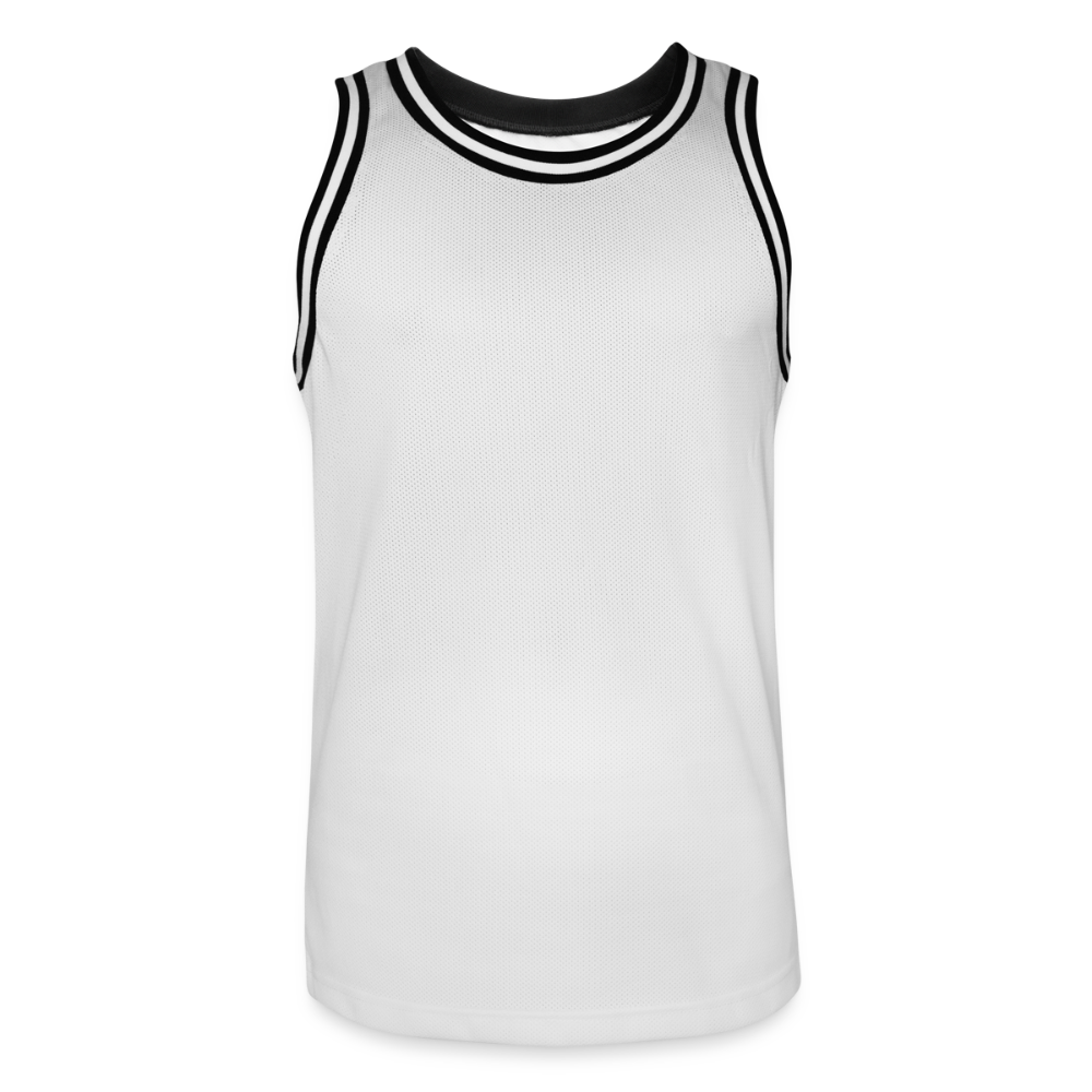 Mannen basketbal shirt - wit/zwart