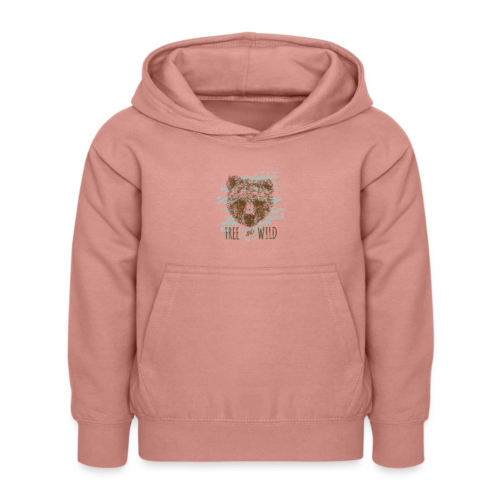 Kinderhoodie - altrosa