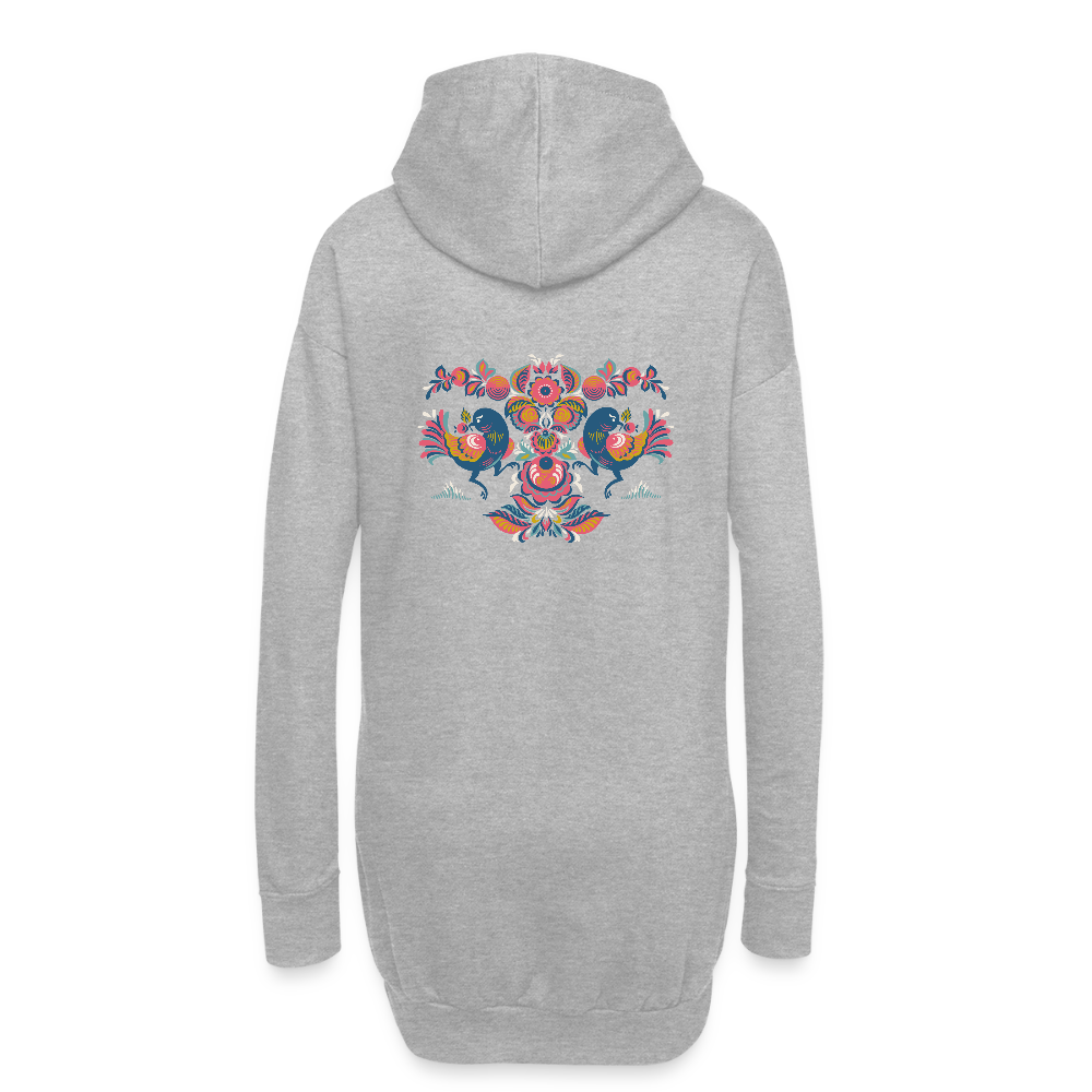 Hoodiejurk - grijs gemêleerd