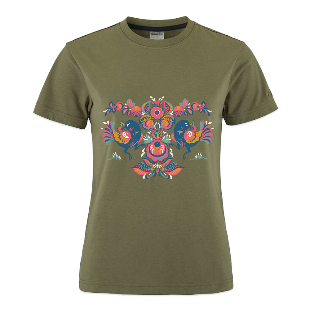 CRAFT Community 2.0 vrouwen T-shirt - mosgroen