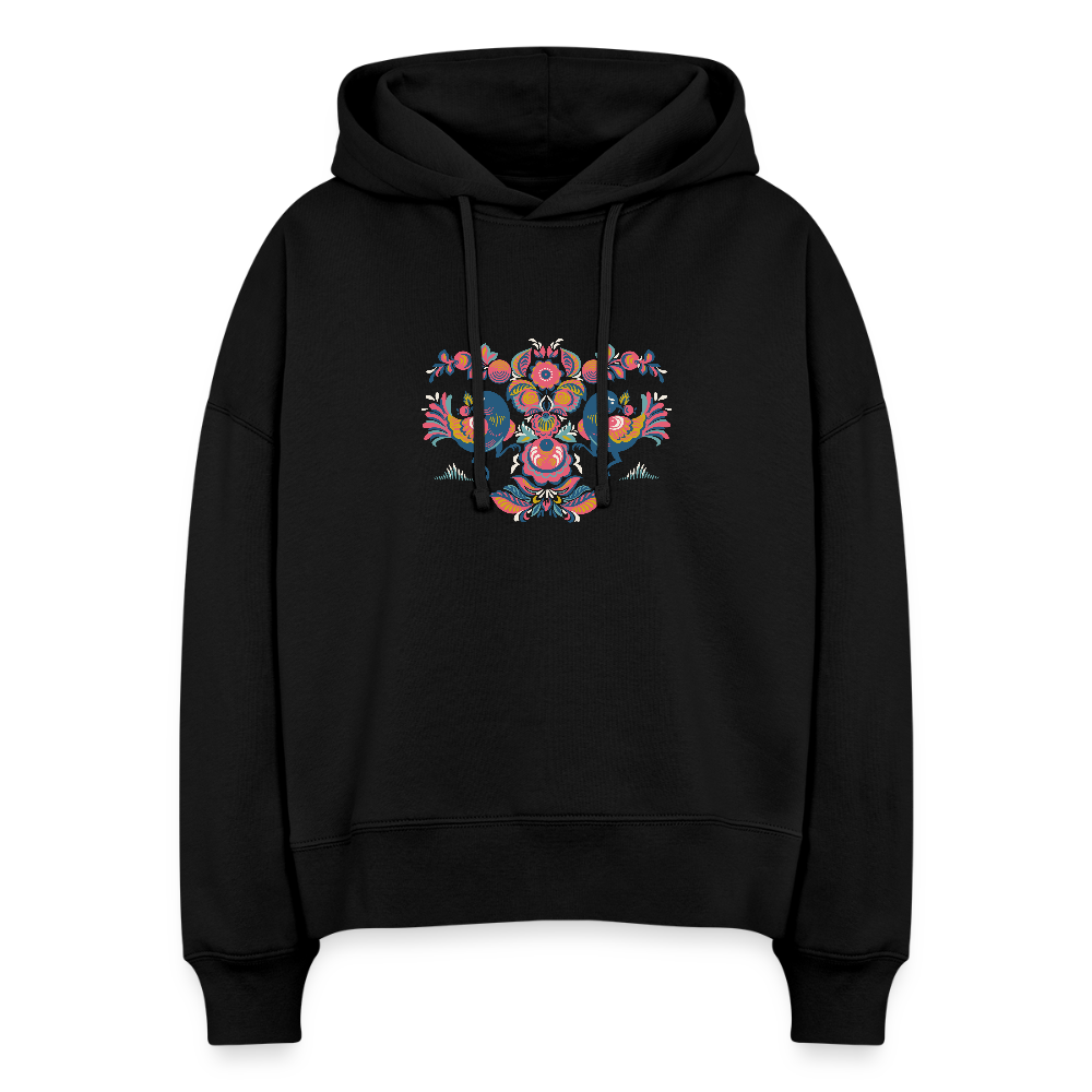 Stanley/Stella Vrouwen boxy bio hoodie Nora - zwart