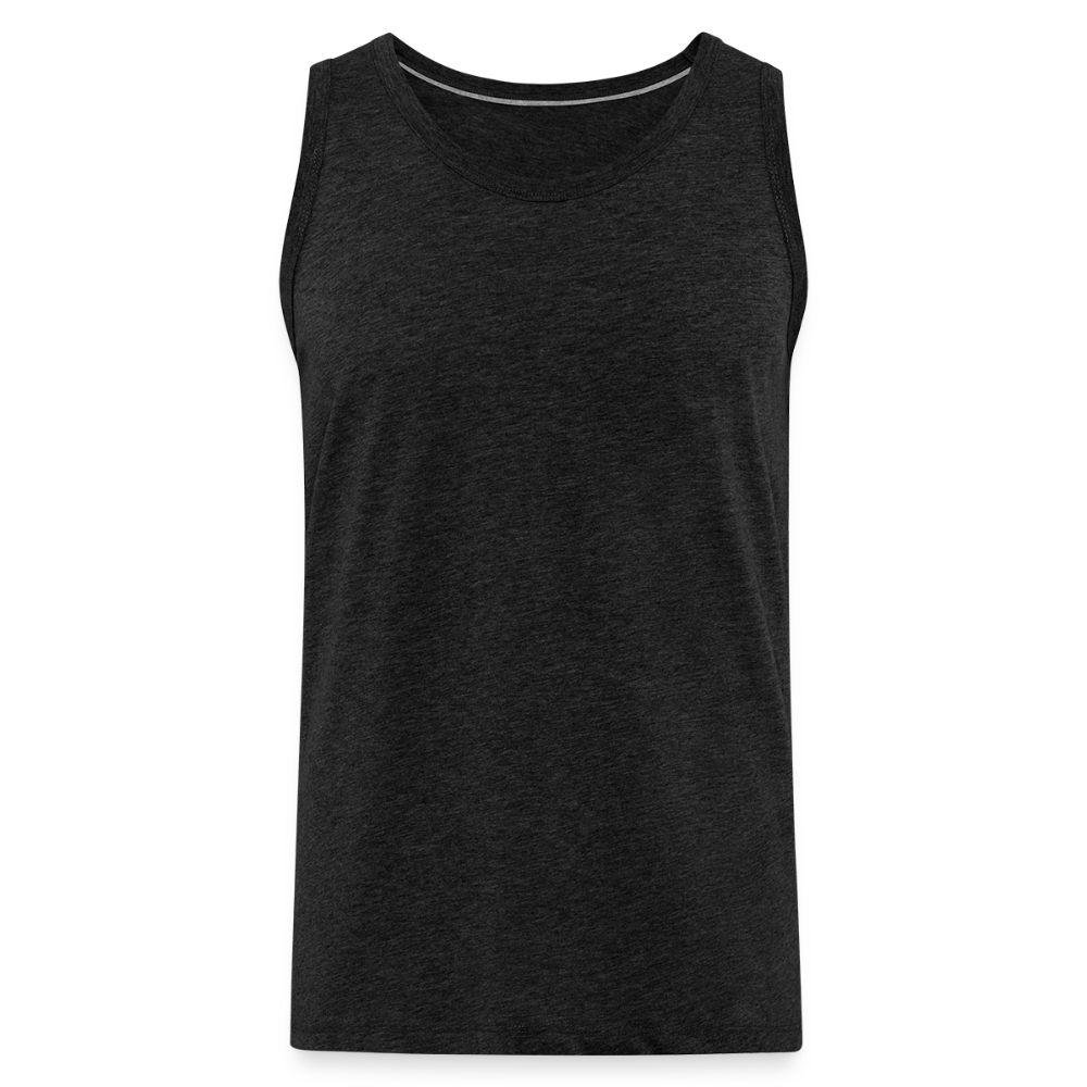 Mannen Premium tank top - houtskool