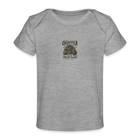 Baby bio-T-shirt - grijs gemêleerd