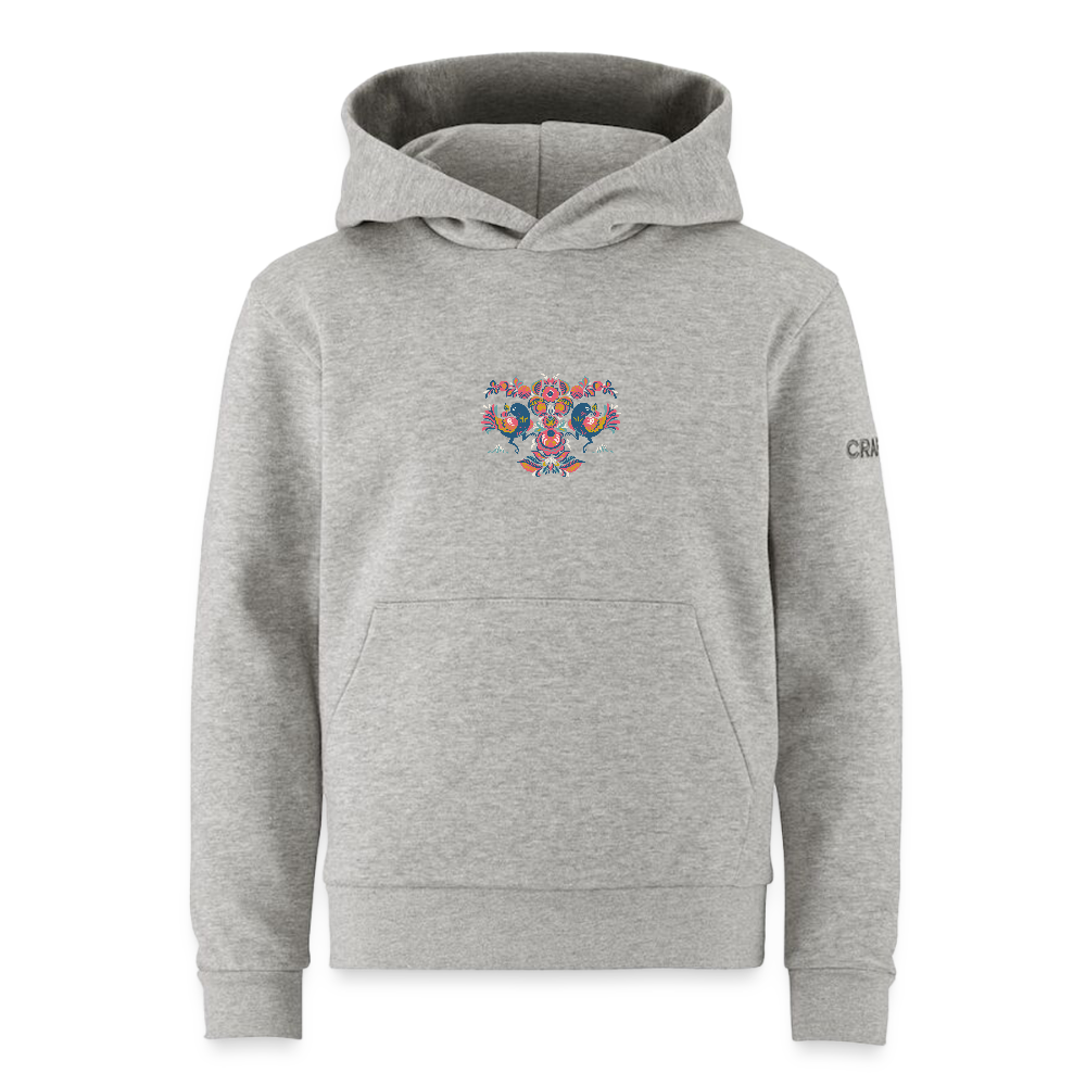 CRAFT Community 2.0 tieners hoodie - grijs gemêleerd