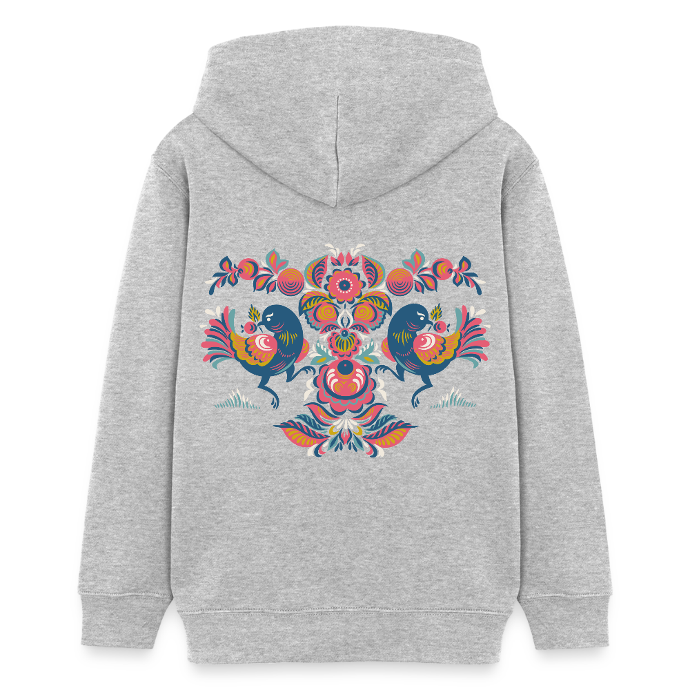 Stanley/Stella Tiener bio-hoodie Mini Cruiser - grijs gemêleerd