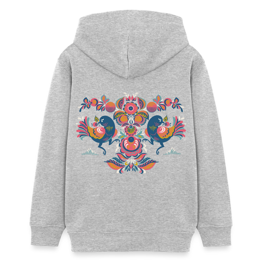 Stanley/Stella Tiener bio-hoodie Mini Cruiser - grijs gemêleerd