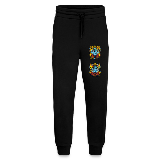 Organic relaxed joggingbroek made in EU - SOLID BLACK