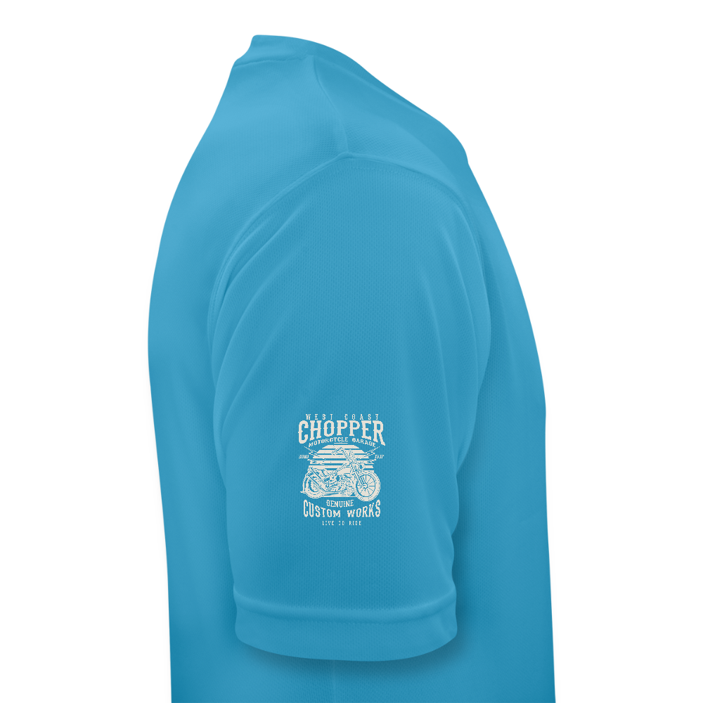 Mannen T-shirt ademend actief - saffierblauw